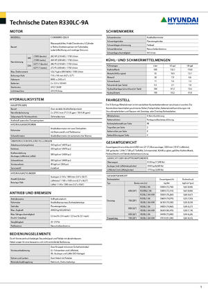 Pásová rypadla Hyundai R 330 NLC-9 A