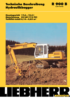 Pásová rypadla Liebherr R 900 B Litronic