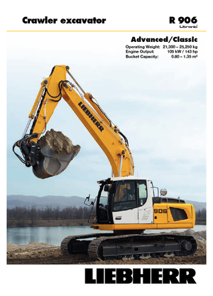 Pásová rypadla Liebherr R 906 Classic