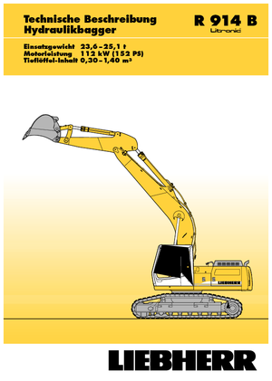 Pásová rypadla Liebherr R 914 B Litronic HDSL