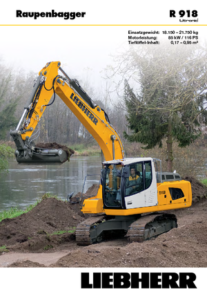 Pásová rypadla Liebherr R 918