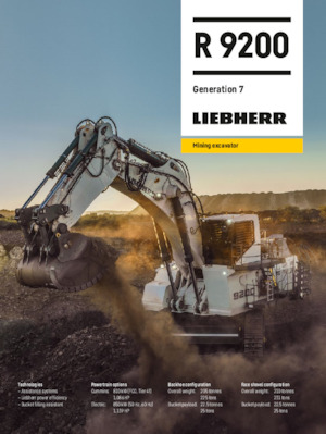 Pásová rypadla Liebherr R 9200 G7