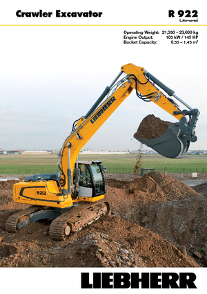 Pásová rypadla Liebherr R 922