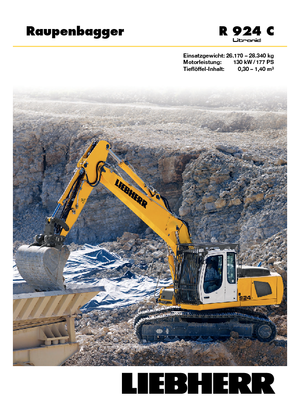 Pásová rypadla Liebherr R 924 C Litronic HDSL