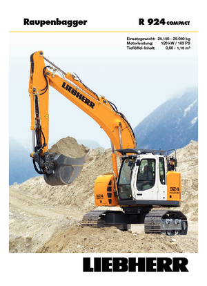 Pásová rypadla Liebherr R 924 Compact
