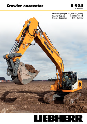Pásová rypadla Liebherr R 924