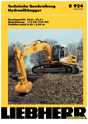 Pásová rypadla Liebherr R 924 Litronic HD-SL
