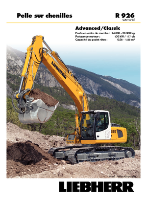 Pásová rypadla Liebherr R 926 Advanced