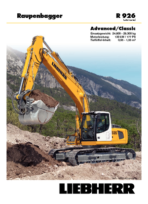 Pásová rypadla Liebherr R 926 Classic