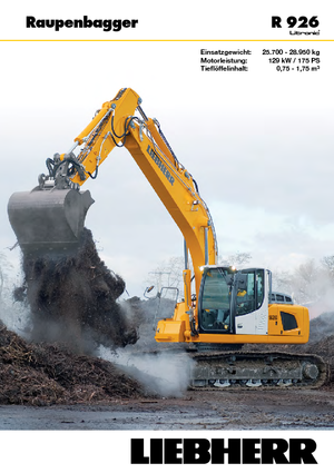 Pásová rypadla Liebherr R 926