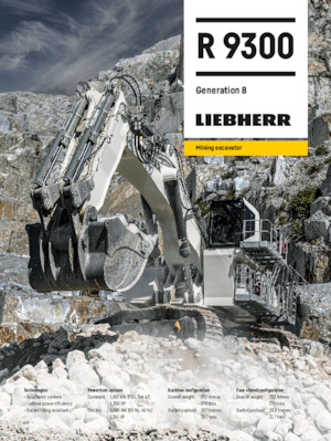 Pásová rypadla Liebherr R 9300 G8