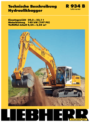 Pásová rypadla Liebherr R 934 B Litronic HDS