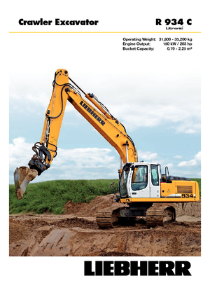 Pásová rypadla Liebherr R 934 C Litronic