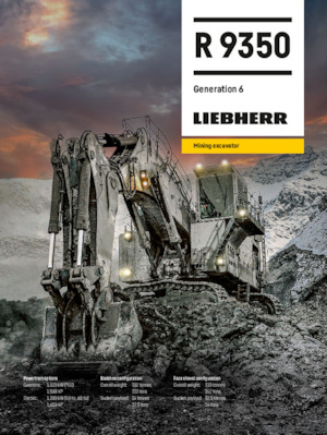 Pásová rypadla Liebherr R 9350 G6