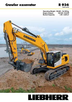 Pásová rypadla Liebherr R 936