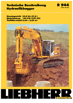 Pásová rypadla Liebherr R 944 Litronic HD-SL