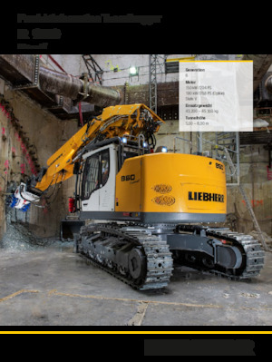 Pásová rypadla Liebherr R 950 Tunnel Litronic 