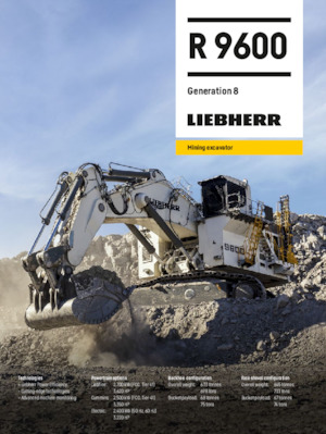 Pásová rypadla Liebherr R 9600