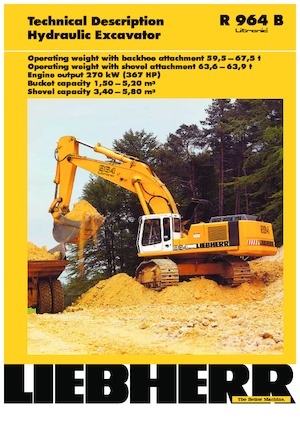 Pásová rypadla Liebherr R 964 B Litronic HD