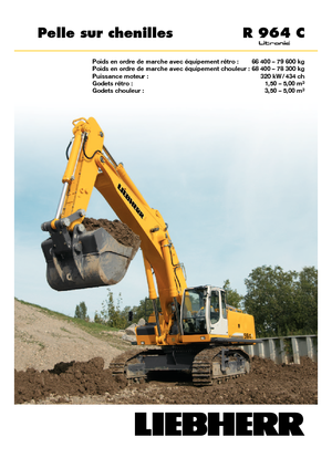 Pásová rypadla Liebherr R 964 C Litronic