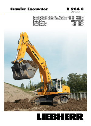 Pásová rypadla Liebherr R 964 C Litronic