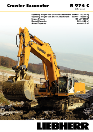 Pásová rypadla Liebherr R 974 C Litronic