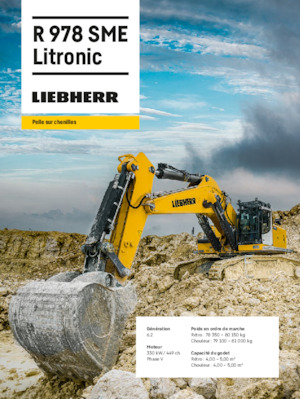 Pásová rypadla Liebherr R 978 SME Litronic 
