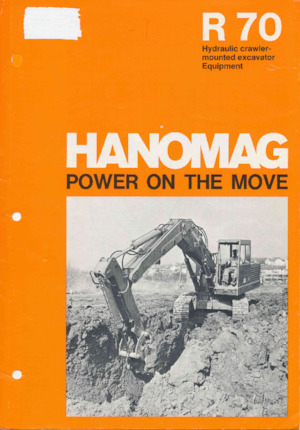 Pásová rypadla Hanomag R70