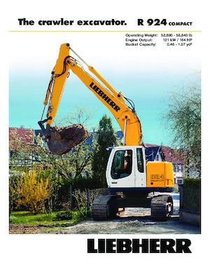 Pásová rypadla Liebherr R 924 