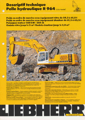 Pásová rypadla Liebherr R 964 