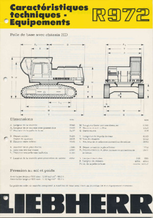 Pásová rypadla Liebherr R 972 