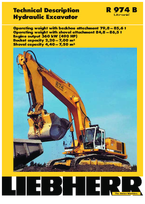 Pásová rypadla Liebherr R 974B 