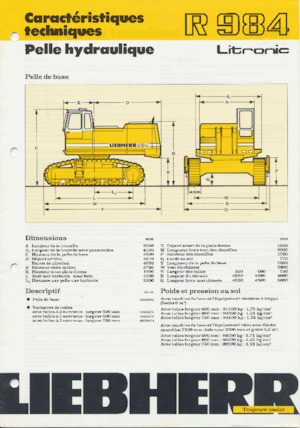 Pásová rypadla Liebherr R 984C 