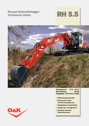 Pásová rypadla O&K RH 5.5
