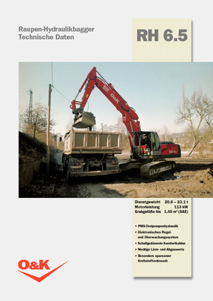 Pásová rypadla O&K RH 6.5