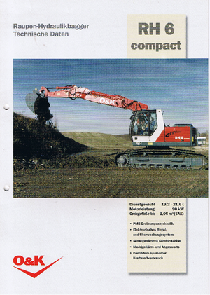 Pásová rypadla O&K RH 6 Compact