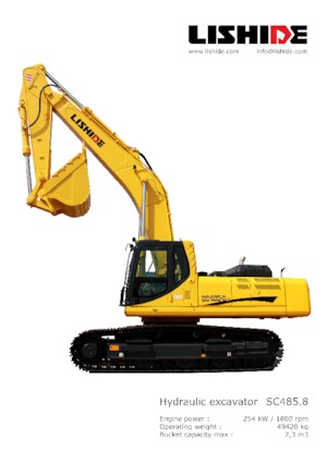 Pásová rypadla Lishide SC485.8LC 