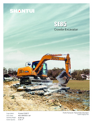 Pásová rypadla Shantui SE85 