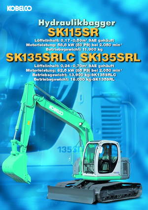 Pásová rypadla Kobelco SK 135 SRLC