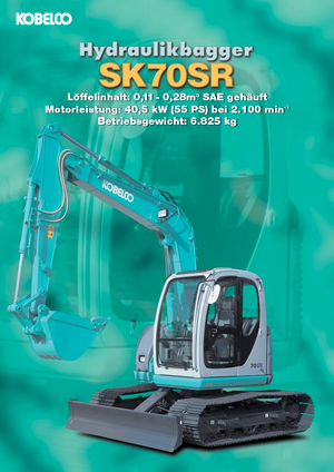 Pásová rypadla Kobelco SK 70 SR