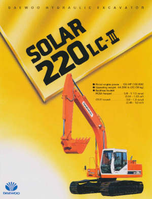 Pásová rypadla Daewoo SOLAR 220 LC-III