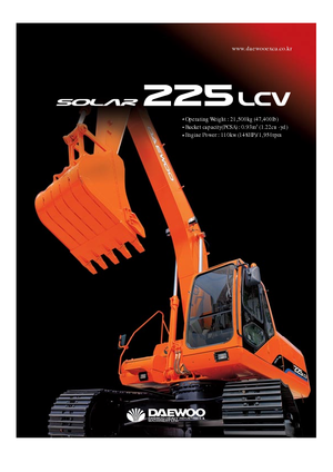 Pásová rypadla Doosan Solar 225 LC-V