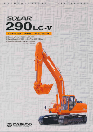 Pásová rypadla Daewoo SOLAR 290LC-V
