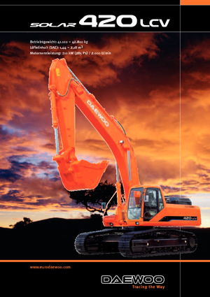 Pásová rypadla Doosan Solar 420 LC-V