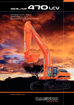 Pásová rypadla Doosan Solar 470 LC-V