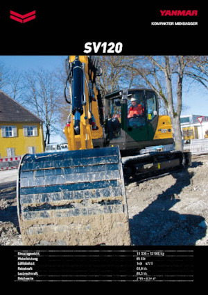 Pásová rypadla Yanmar SV120