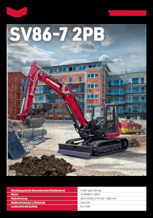 Pásová rypadla Yanmar SV86-7-2PB