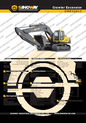 Pásová rypadla Sinoway SWE330LC