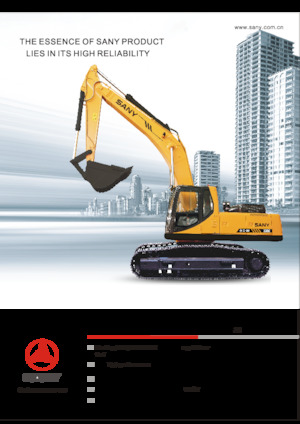 Pásová rypadla Sany SY330C