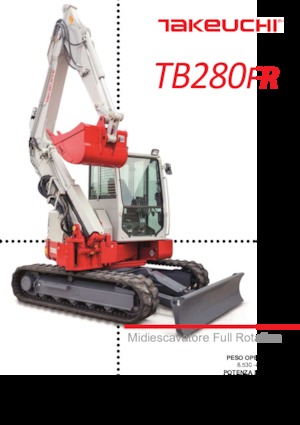 Pásová rypadla Takeuchi TB 280 FR